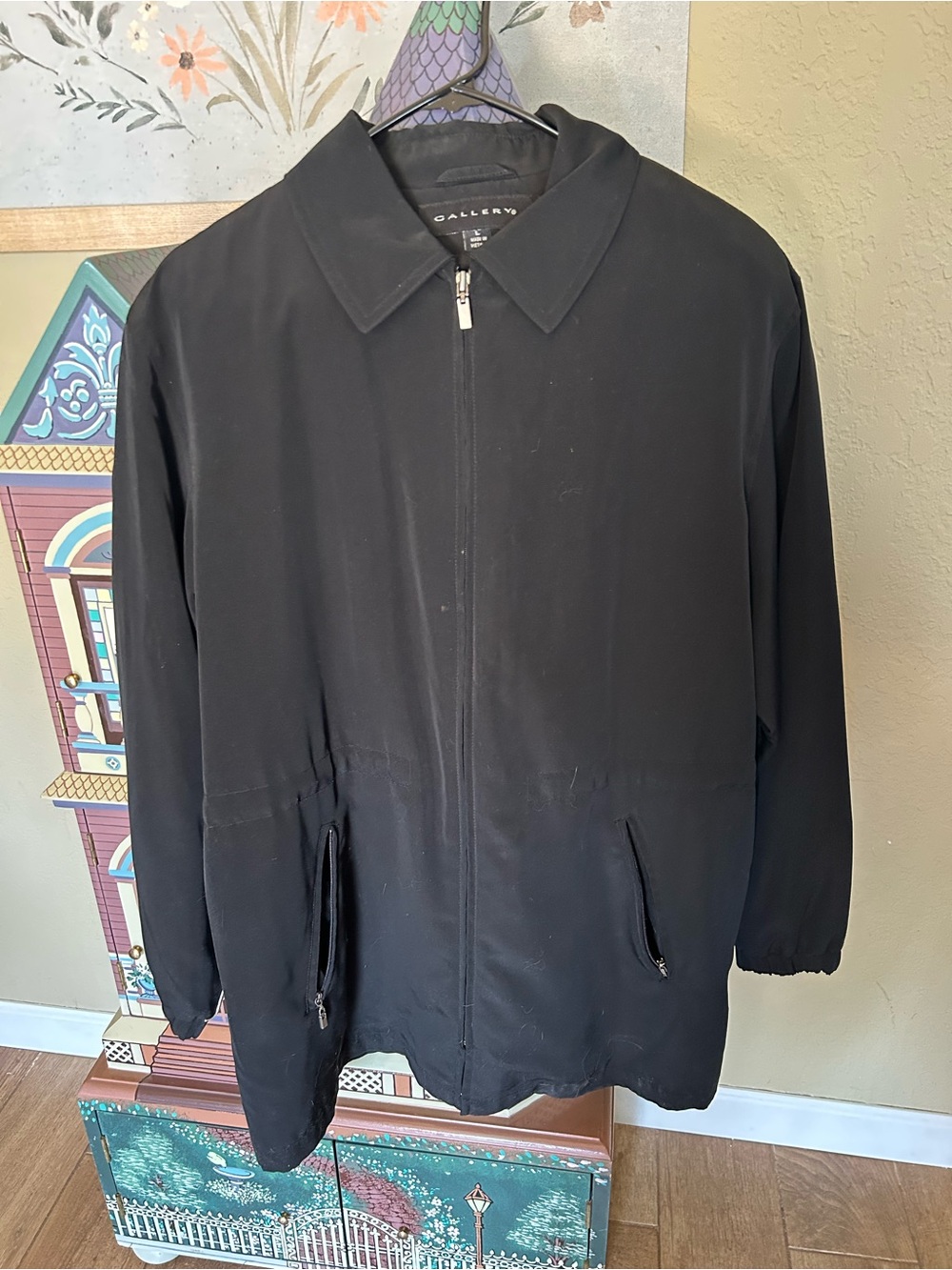 Gallery Black Women’s Zip-Front Jacket